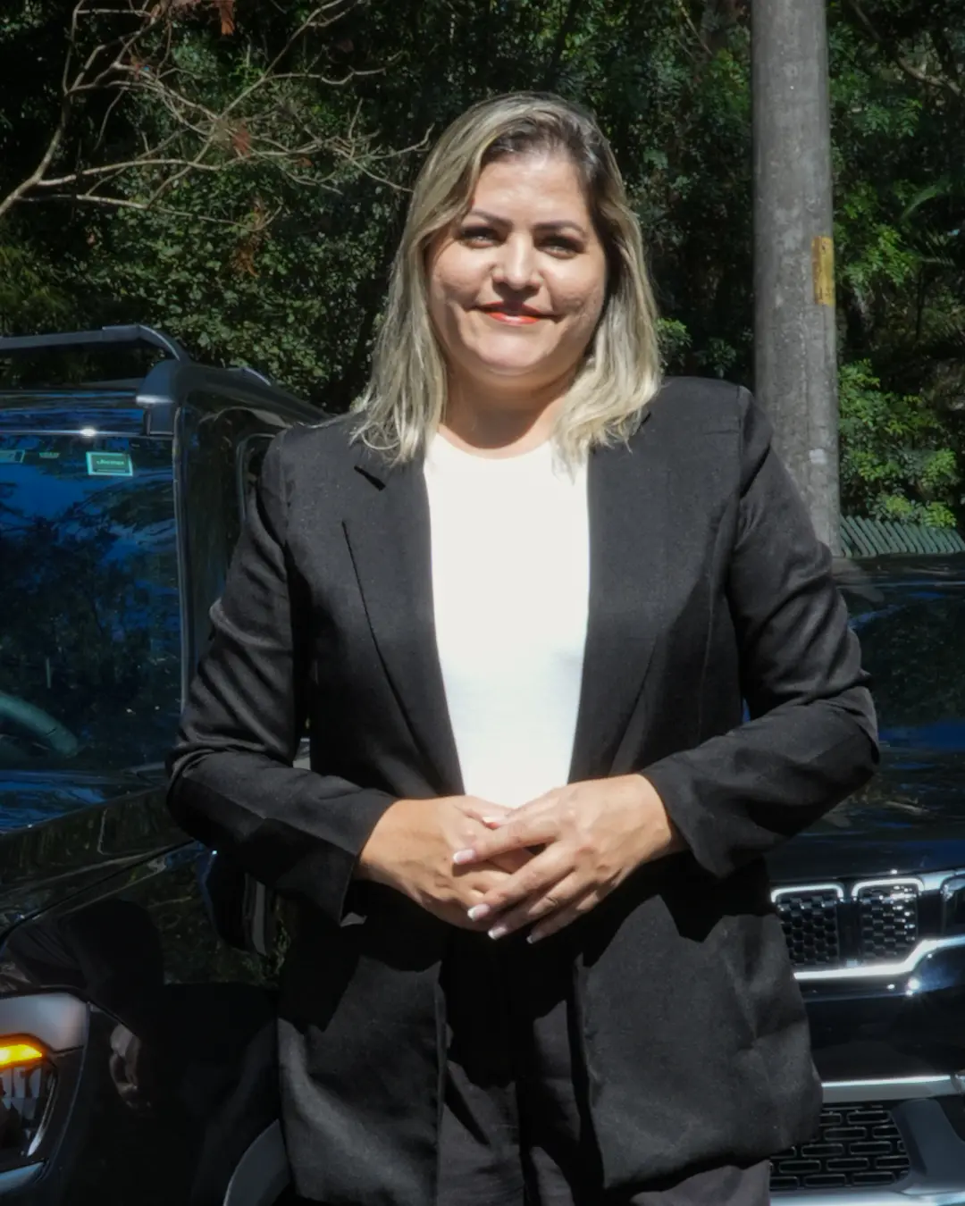 Motorista executivo Patrícia da Transfersafe
