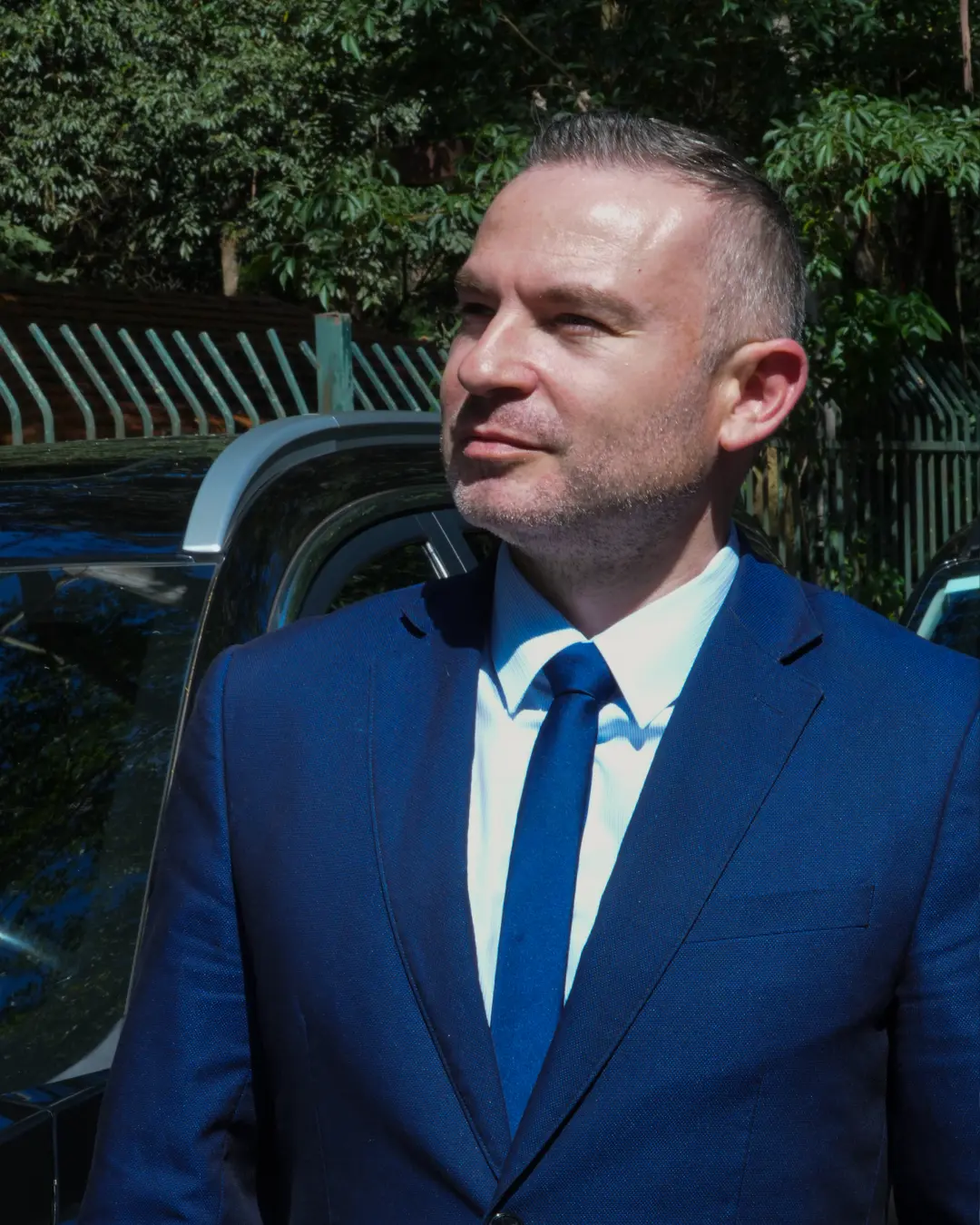 Motorista executivo Rodrigo da Transfersafe
